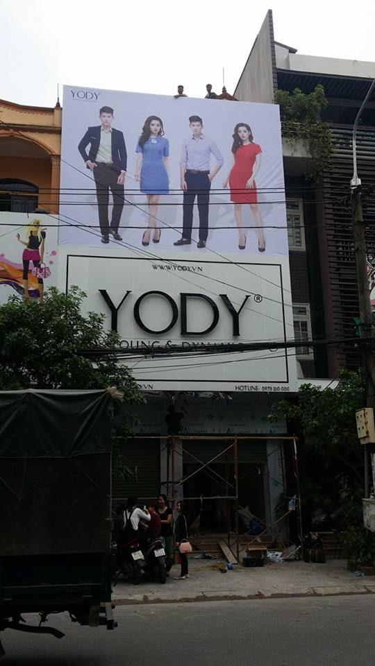 Làm biển quảng cáo cho thời trang YODY tại thành phố Bắc Ninh